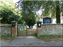 SU2944 : Entrance to St Mary, Amport by Basher Eyre