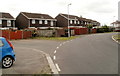 Houses on a bend in Moorland Park, Newport