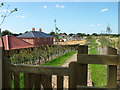 Footpath behind new estate, Church Hill