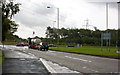 The roundabout for Junction 7 on the M62