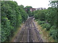 TQ3977 : Railway at Maze Hill, near Greenwich by Malc McDonald