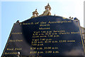 O2838 : Information Board, Church of the Assumption, Howth by Christine Matthews