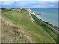 Cliff top above Folkestone Warren