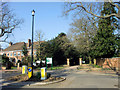 Mini Roundabout and Entrance to Grovelands Park, Broad Walk, London N21