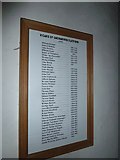 SU3642 : St Peter, Goodworth Clatford: incumbency board by Basher Eyre
