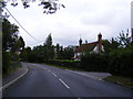 B1079 junction with road to Clopton Green