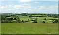 Grass field and landscape near to Llwyn-y-Groes