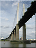 TQ5776 : The Queen Elizabeth Bridge carrying the A282 over the Thames by Nick Smith
