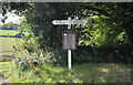 Signpost in the Looe valley