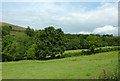 SN5856 : Pasture and woodland west of Llwyn-y-Groes, Ceredigion by Roger  D Kidd