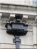 TQ2878 : Drainpipe hopper on the Willett Building, Sloane Square, SW1 by Mike Quinn