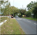 Western boundary of Hutton, North Somerset