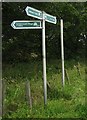 Signpost at Westerwood Farm