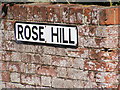 Rose Hill sign