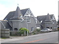 A pair of recent build houses on Craigour Road, Torphins