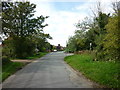 Entering Hutton Cranswick on Stockbridge Lane