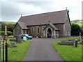 Front view of St John the Baptist church, Callwen, Glyntawe