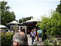 Restaurant and pagodas on the path in Regent