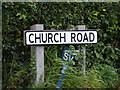 Church Road sign