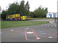 SP2495 : Play area, Hurley Primary School  by Robin Stott