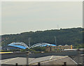 Across Huddersfield to football stadium