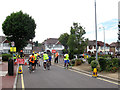 Temporary traffic control for the Skyride