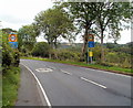 A4067 enters Ynyswen, Powys