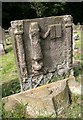 An old gravestone in Auchtertool Parish Churchyard