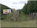 Footpath alongside the clay pit