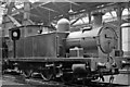 A non-standard 0-6-0T inside Llanelly Locomotive Depot