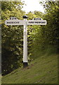 Typical direction sign board, Hassocks