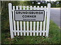 Grunsdisburgh Corner sign