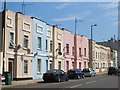 Terraced houses on Cricklewood Lane, NW2