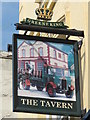 (East-facing) sign for The Tavern, Cricklewood Lane, NW2