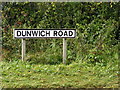 TM4575 : Dunwich Road sign by Geographer