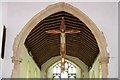 TG0719 : St Mary, Sparham - Hanging crucifix by John Salmon