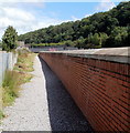 Flood prevention wall, Glynneath