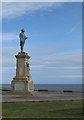 NZ8911 : Cook's statue, Whitby by Pauline E