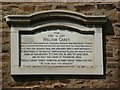 Plaque on Carey Cottage, Moulton