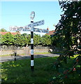 Signpost opposite Bird in Hand