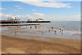 TM1714 : Clacton Beach and Pier, Essex by Christine Matthews