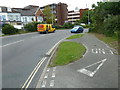 Rounding a bend on the B3037