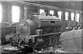 SU1384 : Swindon Works: diminutive 0-6-0 saddle-tank in scrapping-shed by Ben Brooksbank
