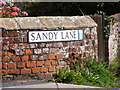 Sandy Lane sign