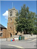 SP7866 : Church tower, Moulton by Humphrey Bolton
