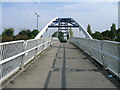 Cycle path on bridge over the A57