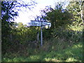 Roadsign at Honeypot Lane junction