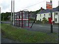 Bus shelter and postbox, Drefach