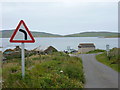 HY4630 : Egilsay: approaching the ferry slipway by Chris Downer