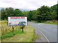 NZ0838 : Sign for Wolsingham Show, Low Redgate Bank by Andrew Curtis